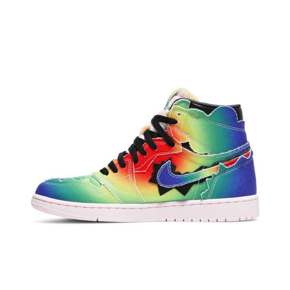 J. Balvin x Air Jordan 1 Retro OG High 'Colores Y Vibras' Sneakers size US M 8.5